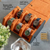 Hexagon Watch Box - Schwarz Orange