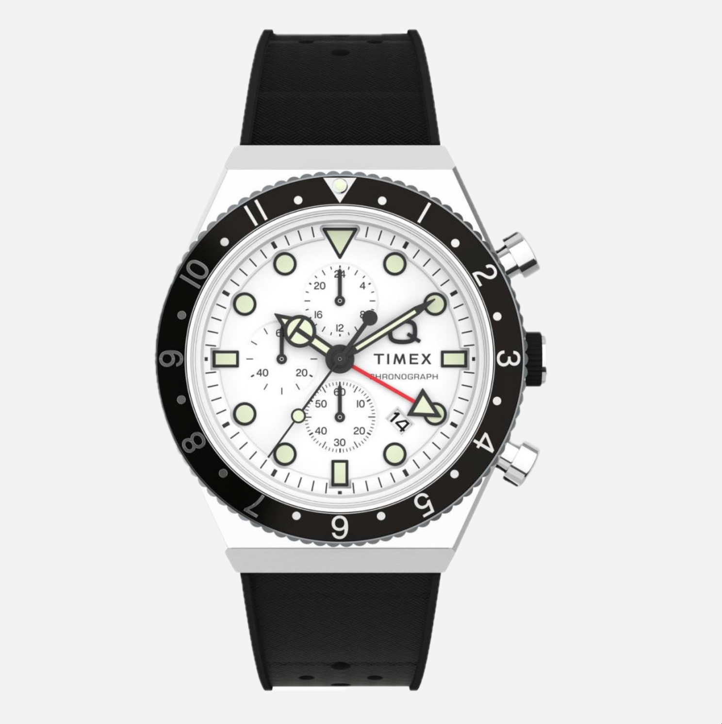 TIMEX Q Timex 3-Time Zone Chronograph