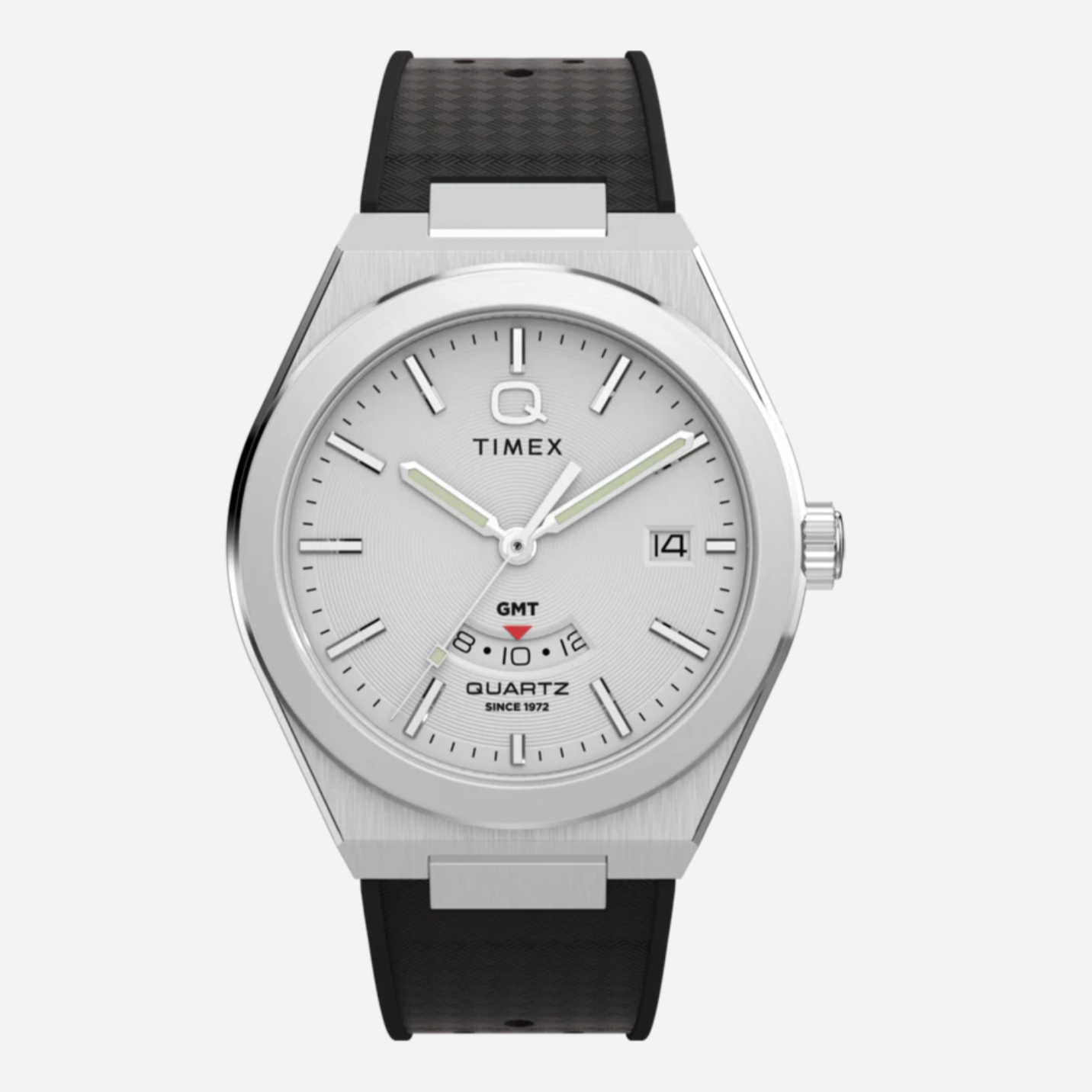 TIMEX Q Timex Continental GMT Rubber Strap
