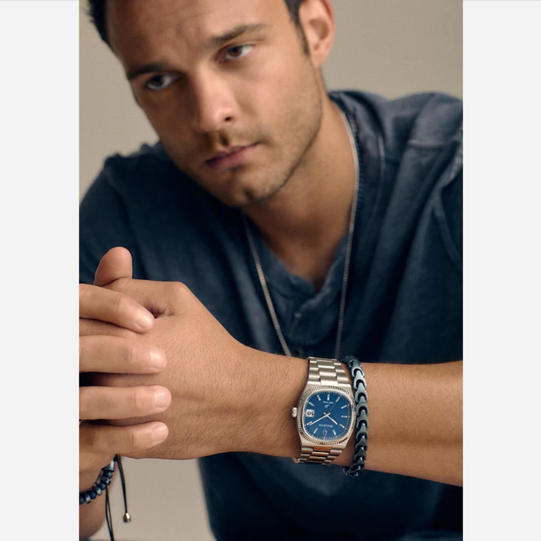 Bulova Classic Super Seville blaues Zifferblatt