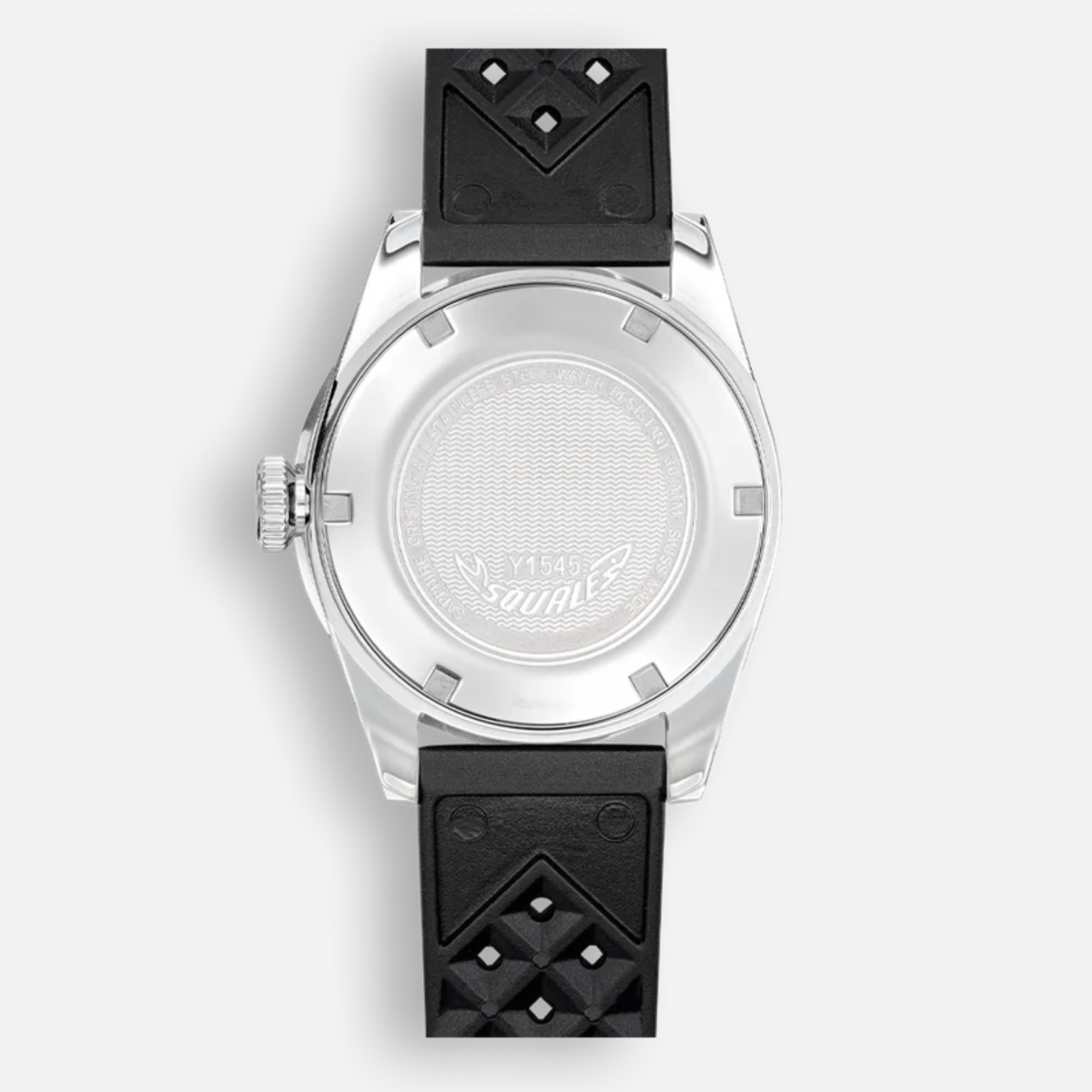 Squale 1545 Schwarzer Gummi