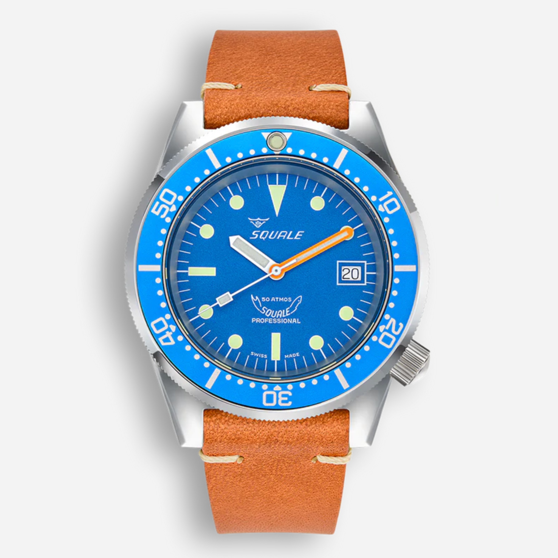 Squale 1521 Ocean Leather Polished Free shipping - Main Image