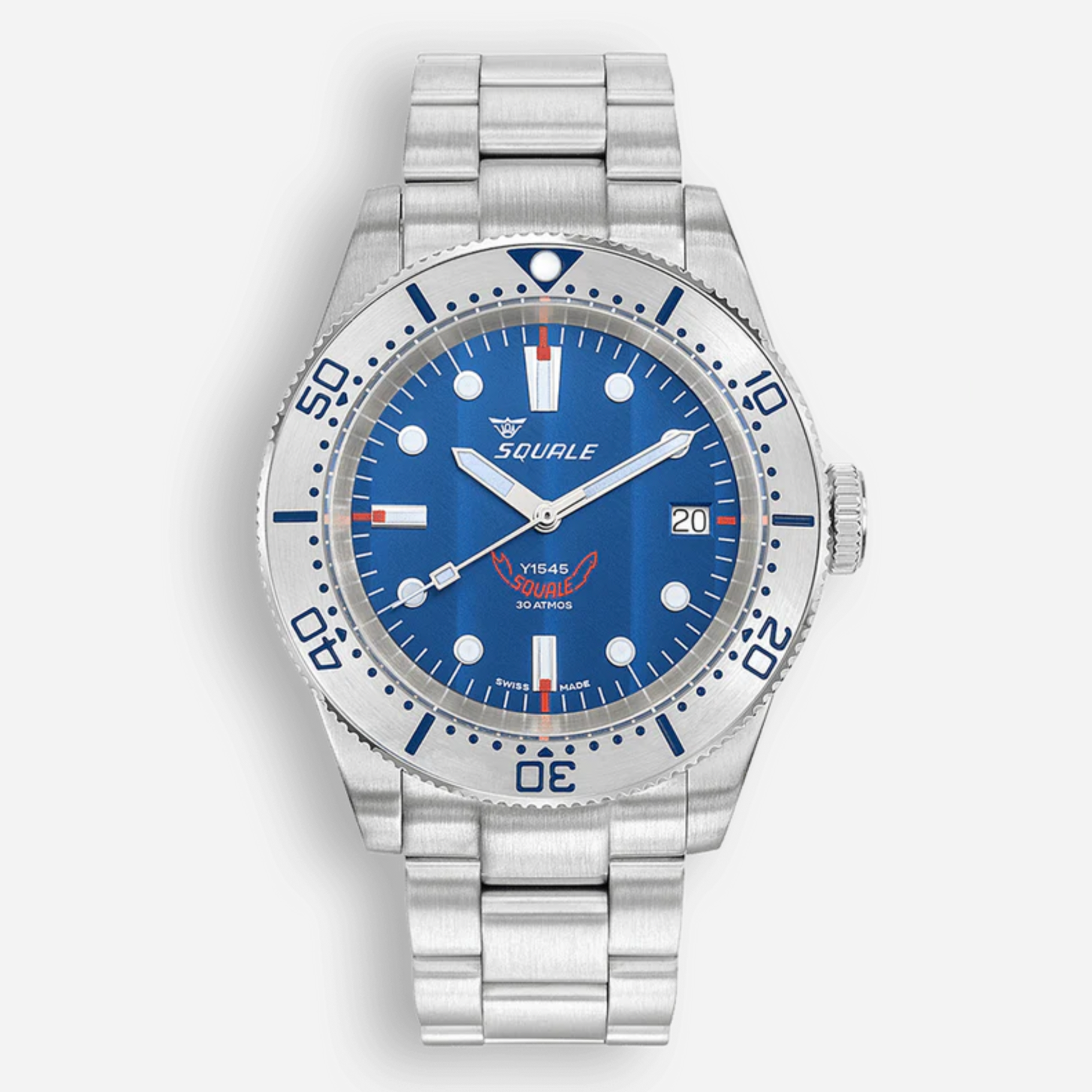 Squale 1545 Steel Blue Bracelet