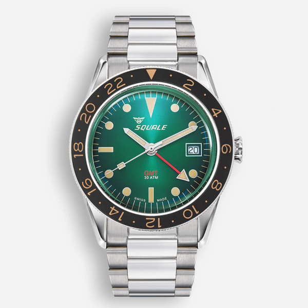 Squale Sub-39 GMT Vintage Green Bracelet