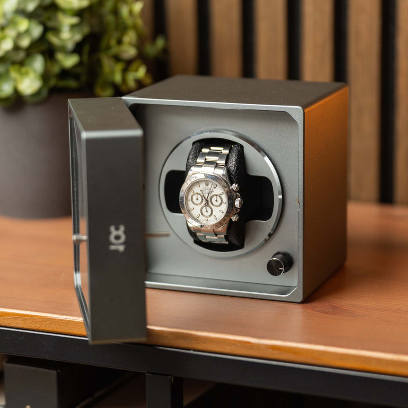 Square Watch Winder Grey