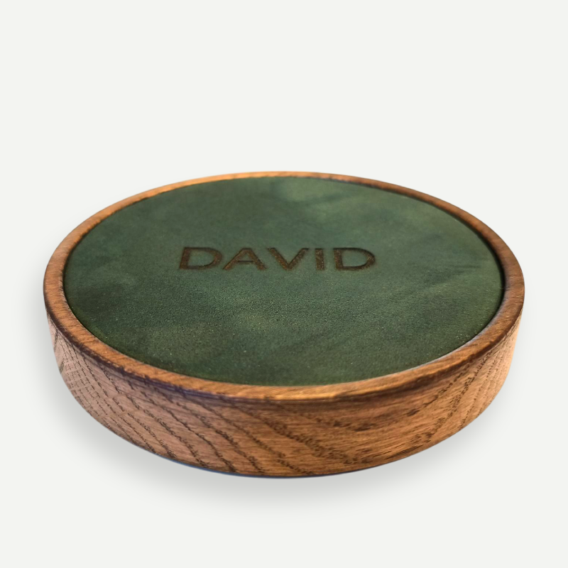 Morelund Uhrenunterlage - Dunkle Eiche Anthrazit