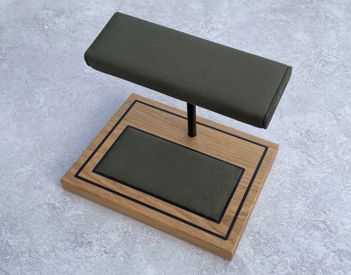 Foxton - Forest Green & White Oak