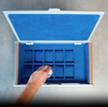 AUBLIQ Watch Box Silver 10 Slot + Strap Slot