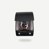 Single Travel Roll - black grey, travel roll for one watch, small travel roll, watch storage, how to travel safely with your watch, compact watch roll, watch roll interior