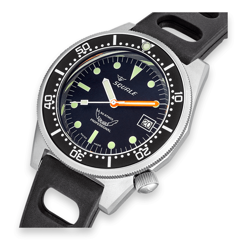 Squale 1521 Black Blasted