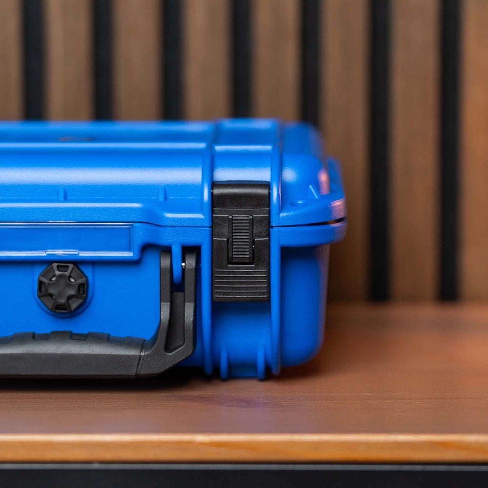 Ozeanblaue Uhrenbox mit 6 Fächern