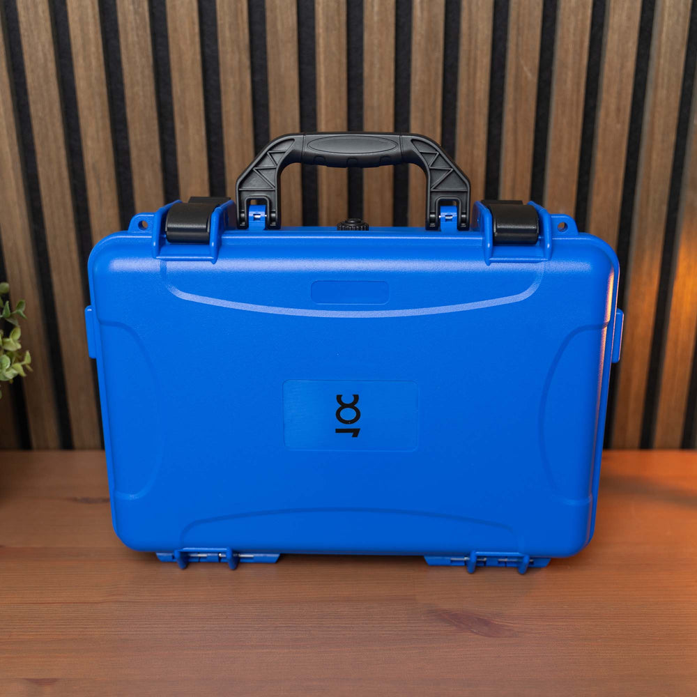 Ozeanblaue Uhrenbox mit 10 Fächern