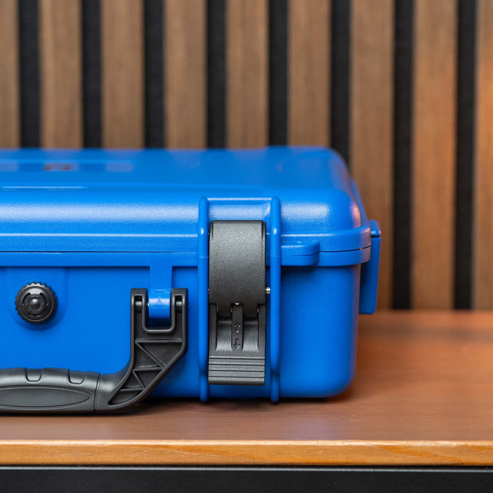 Ozeanblaue Uhrenbox mit 10 Fächern