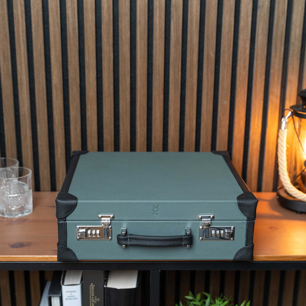 Koffer für 20 Uhren – Dunkelgrün