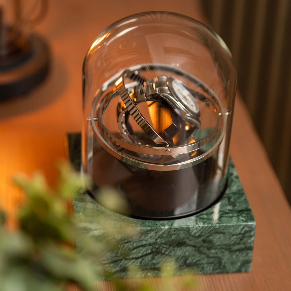 Orbital Uhrenbeweger – Einzelner grüner Marmor