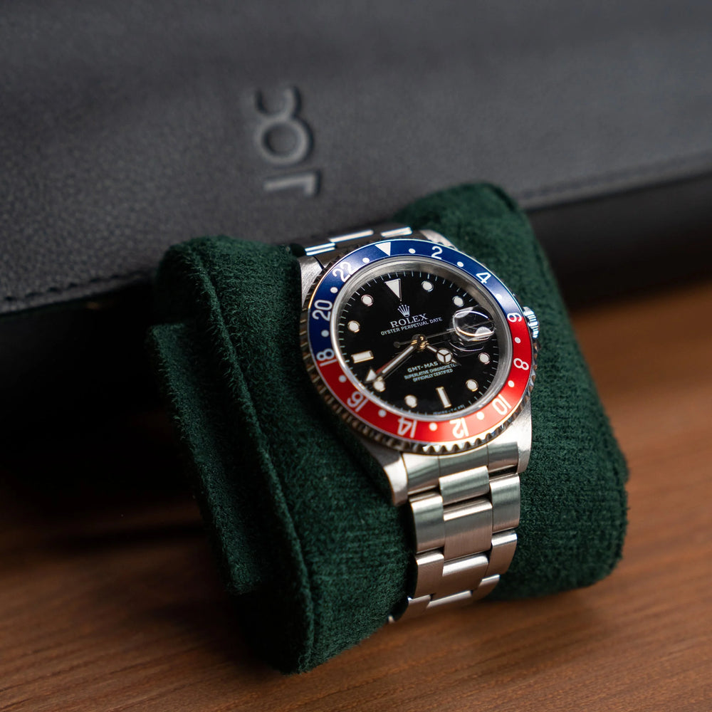 Reiseuhrenrolle Extra Large – Schwarzgrün