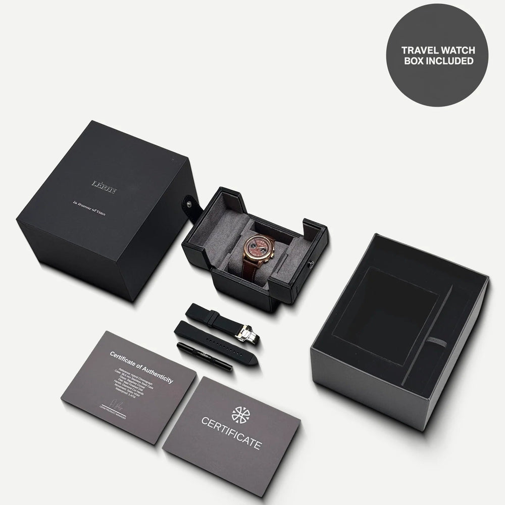 LÈRIN Hybrid Chronograph Limited Edition - Mokka Braun