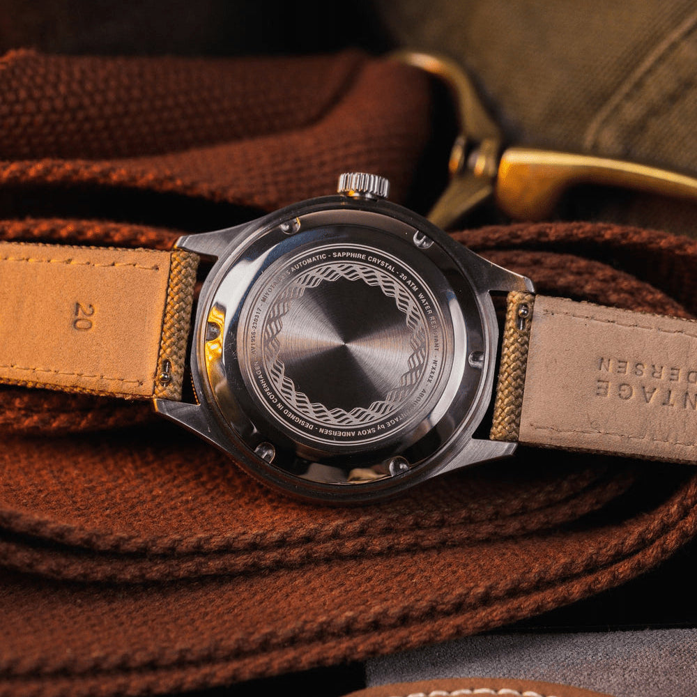 Über Vintage Marine Automatic 1956, Stahl / Blau