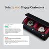 Personalisierte Uhrenrolle mit zwei Slots – Black Cherry