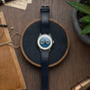About Vintage 1968 Moonphase Steel / Dark Blue