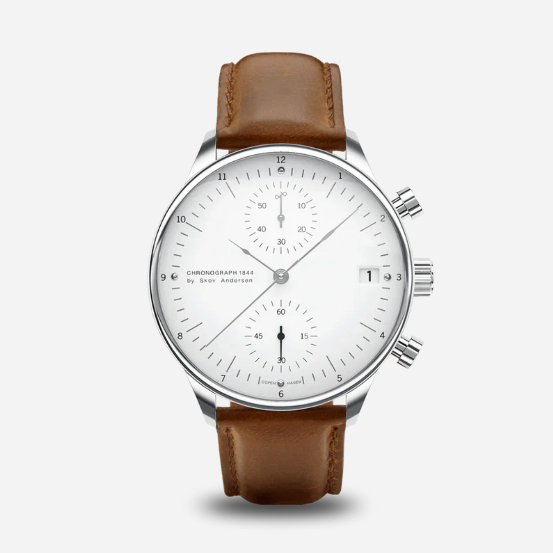 About Vintage Chronograph 1844 Steel / White