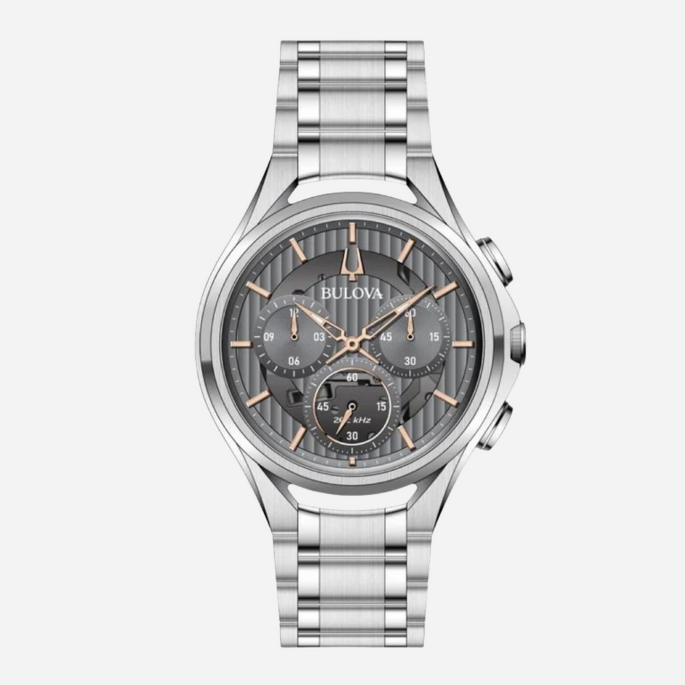 Bulova Curv graues Zifferblatt