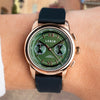 LÈRIN Hybrid Chronograph – Kieferngrün Gold
