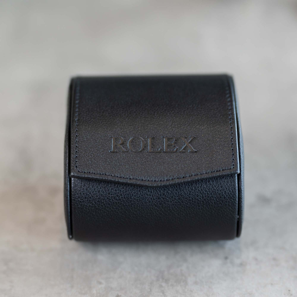 Personalized Single Watch Roll - Black Blue