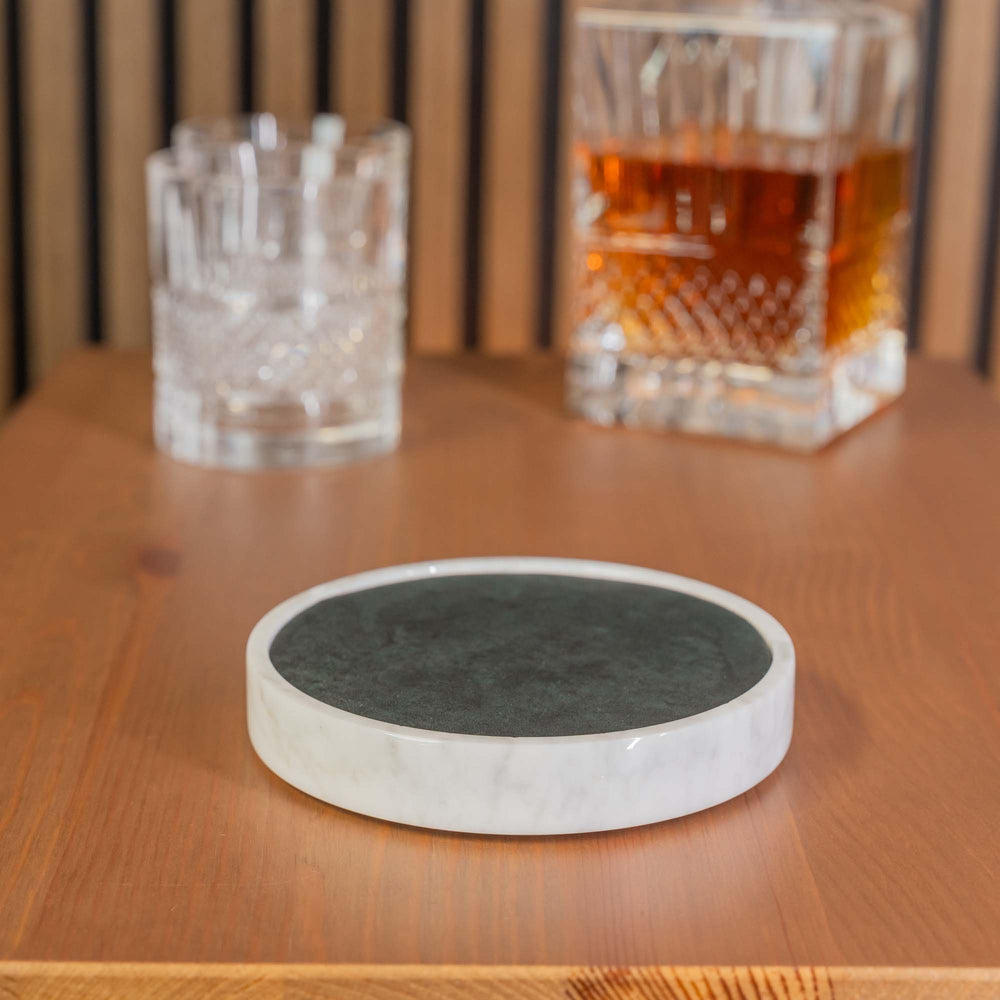 Uhrenmatte - Weißer Marmor 