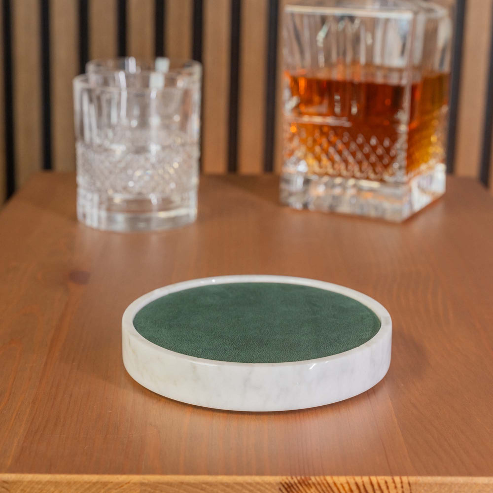 Uhrenmatte - Weißer Marmor 