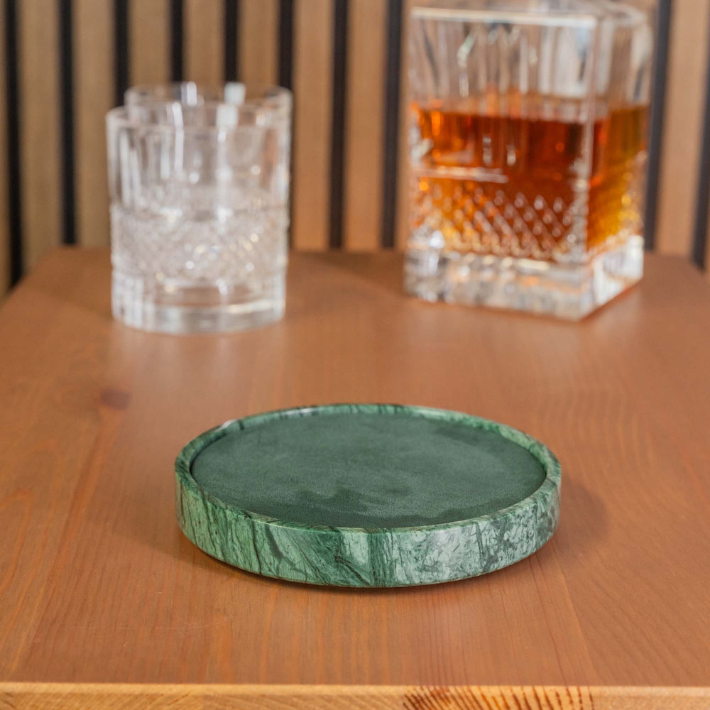 Uhrenmatte - Grüner Marmor 