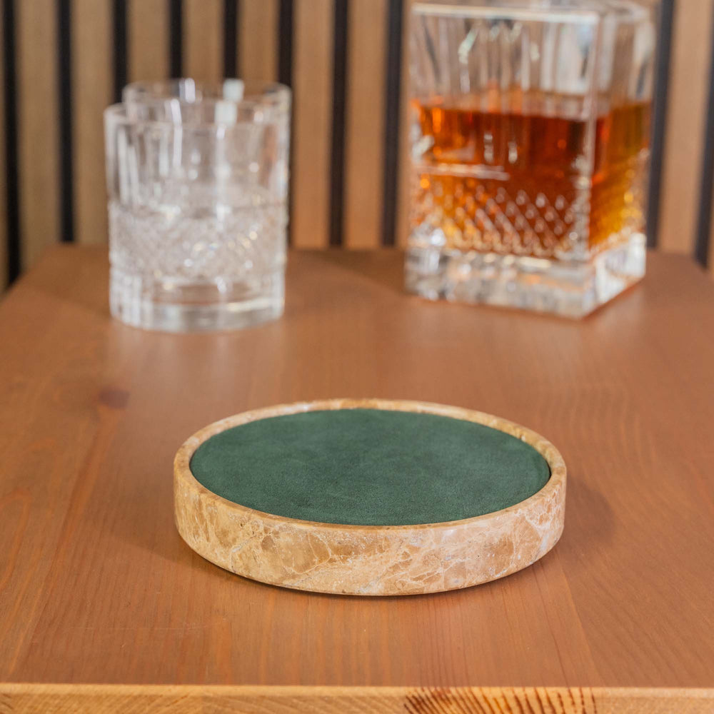 Uhrenmatte - Brauner Marmor 