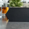 Personalized Hexagon Black Orange 8 Slot Watch Box