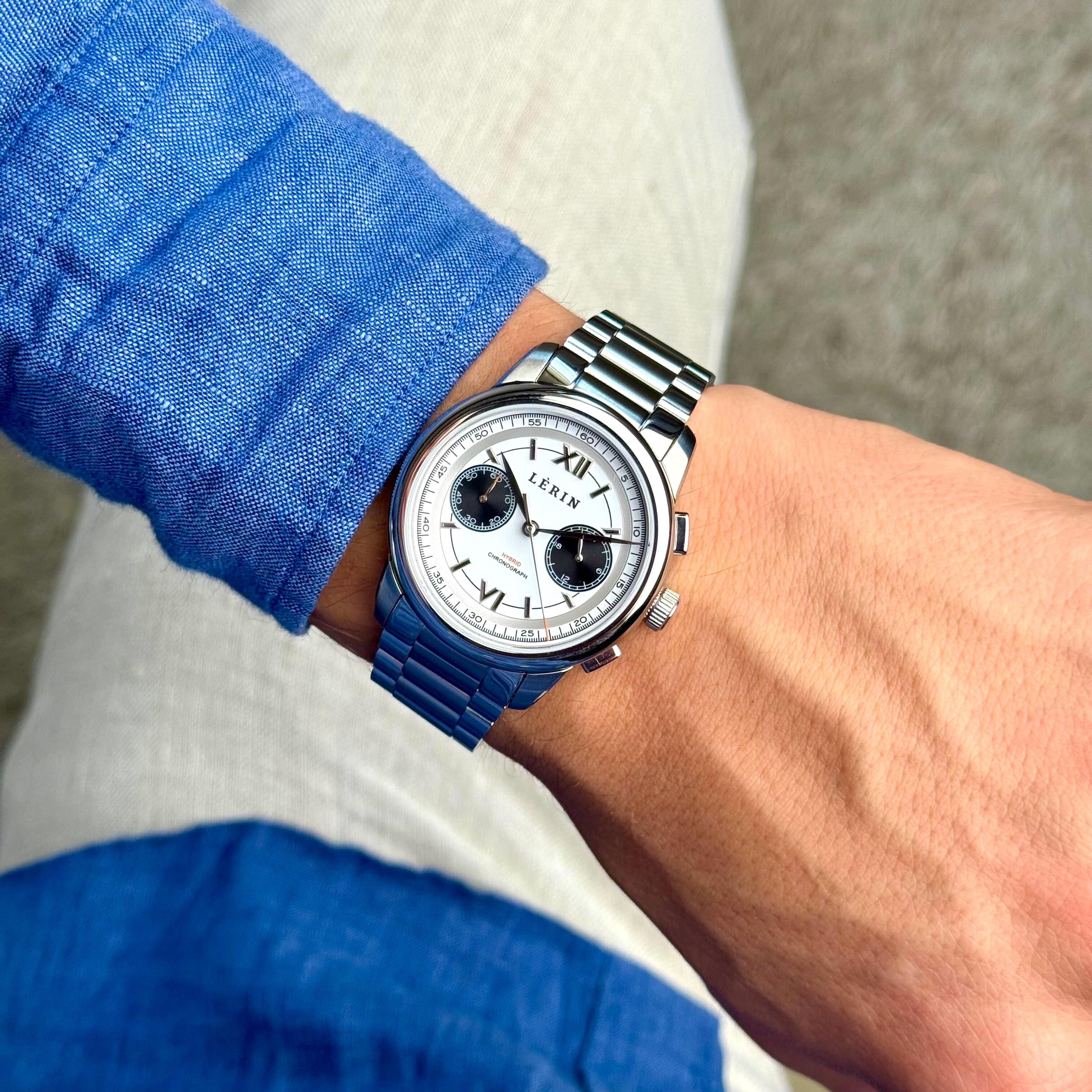 LÈRIN Hybrid-Chronograph - Arctic White