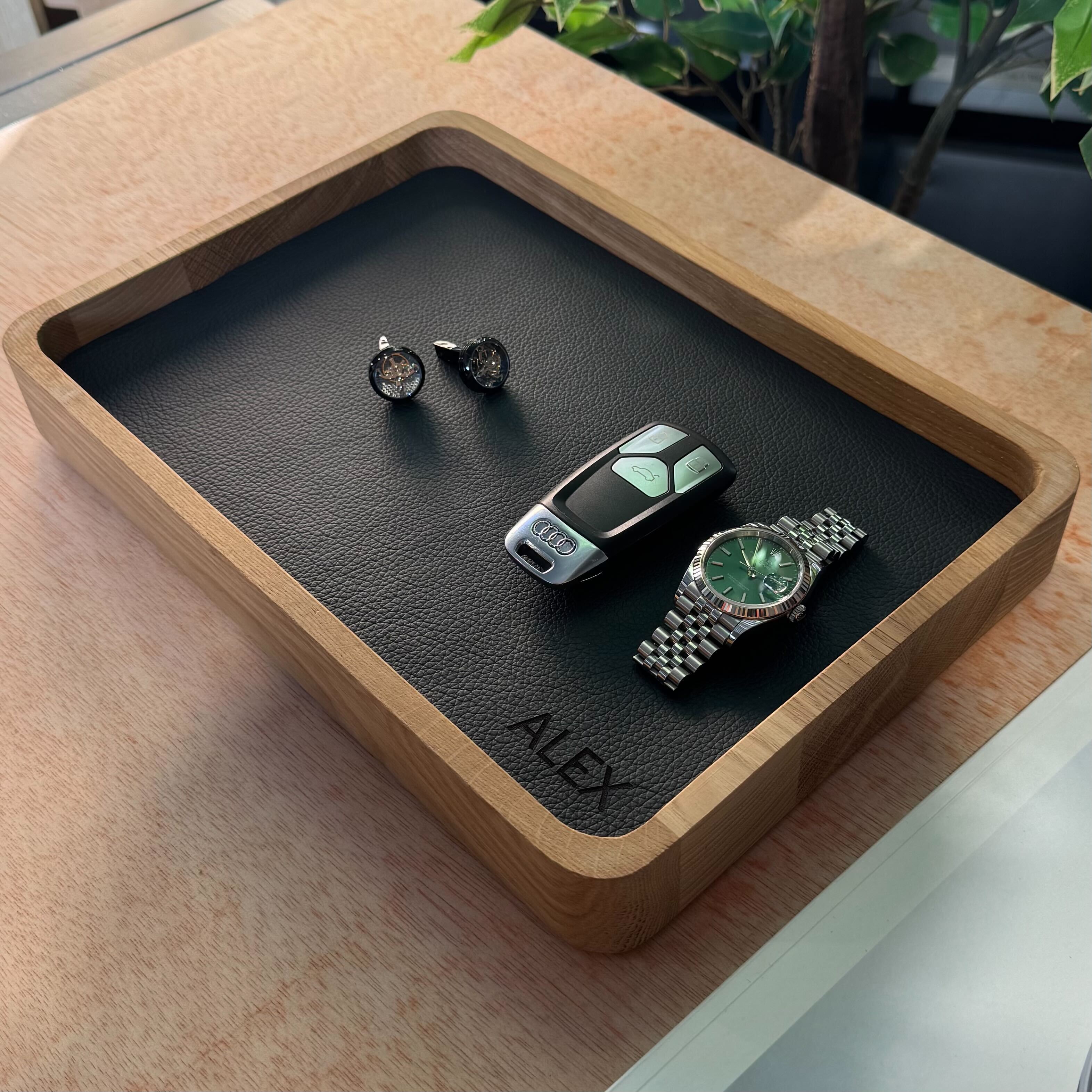 Personalized Watch Tray Tall - Add name or initials