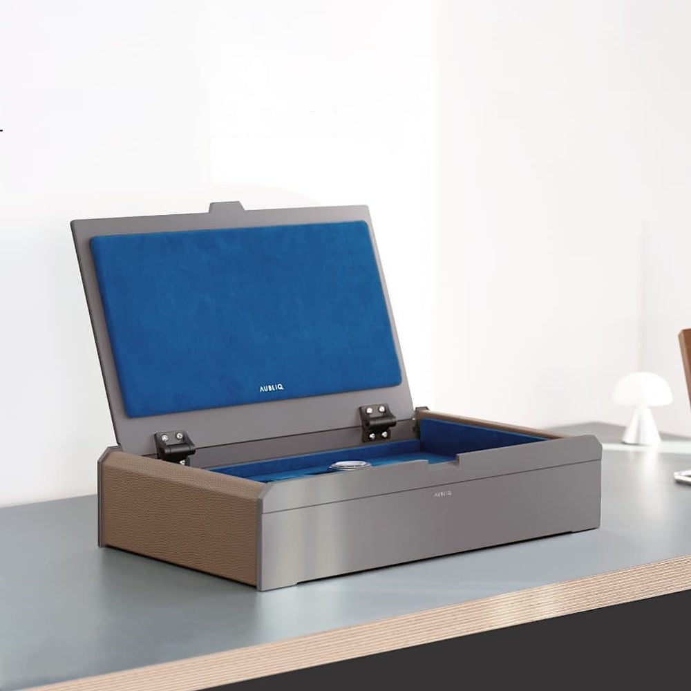 AUBLIQ Uhrenbox Grau 12 Slot