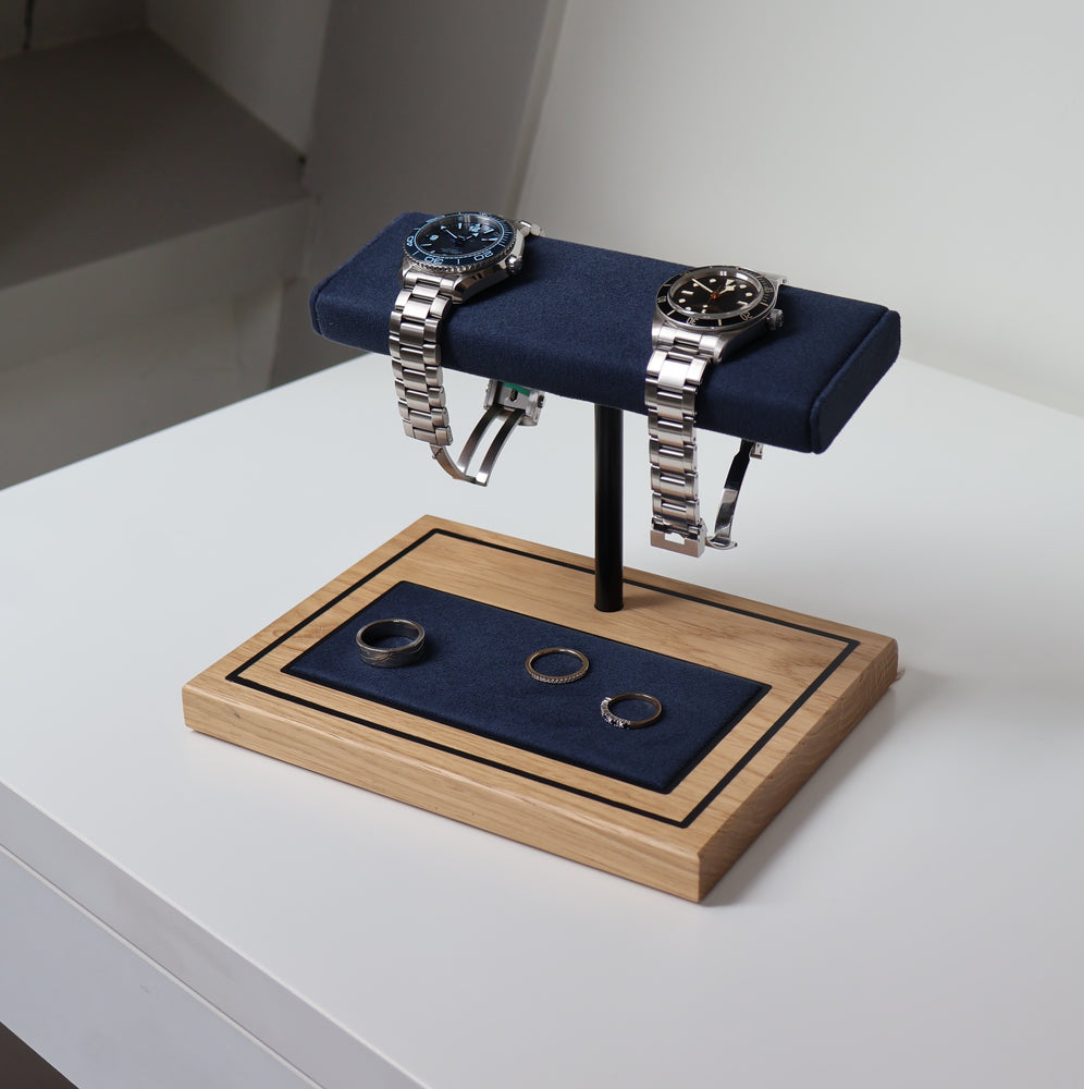 Foxton – Marineblau und weiße Eiche