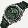 LÈRIN Hybrid Chronograph - Tannengrüner Stahl