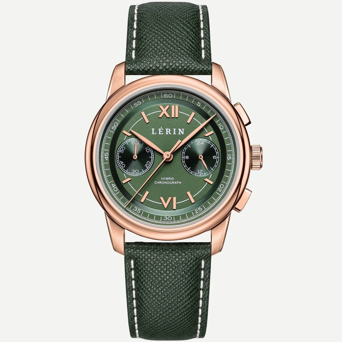 LÈRIN Hybrid Chronograph - Pine Green Gold