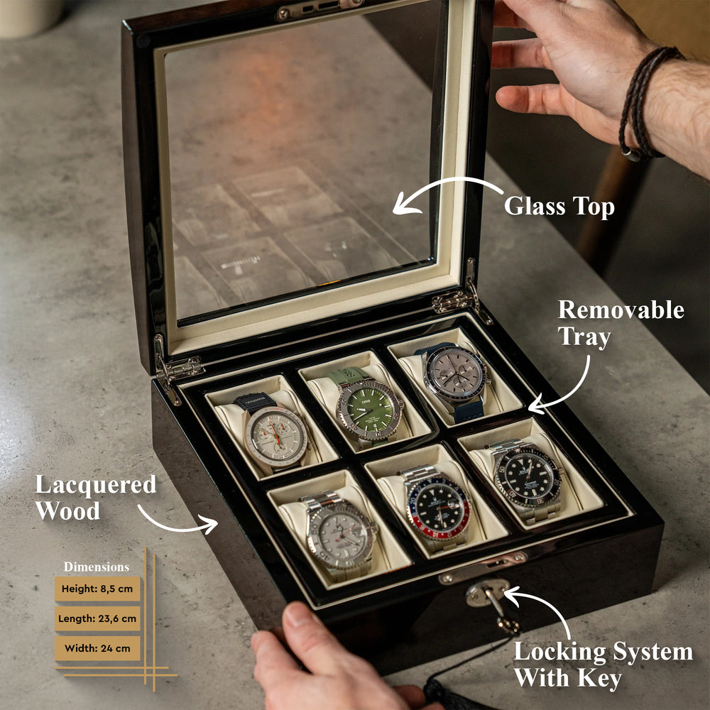 Uhrenbox Aus Lackiertem Holz