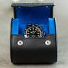 Open personalized single in black Blue