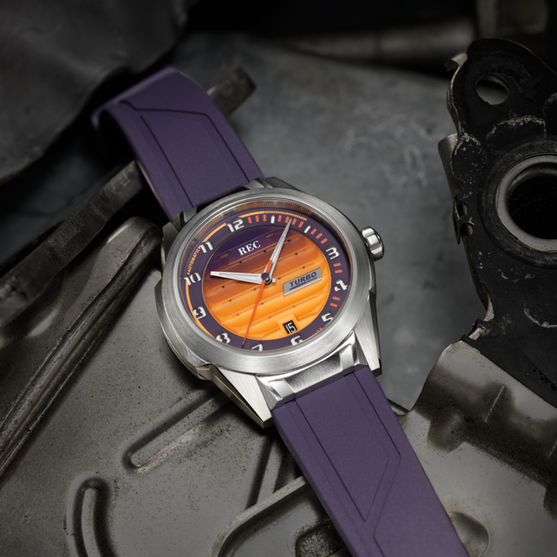 REC Uhren Turbo PurpleNeon