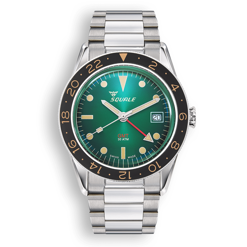 Squale Sub-39 GMT Vintage Green Bracelet