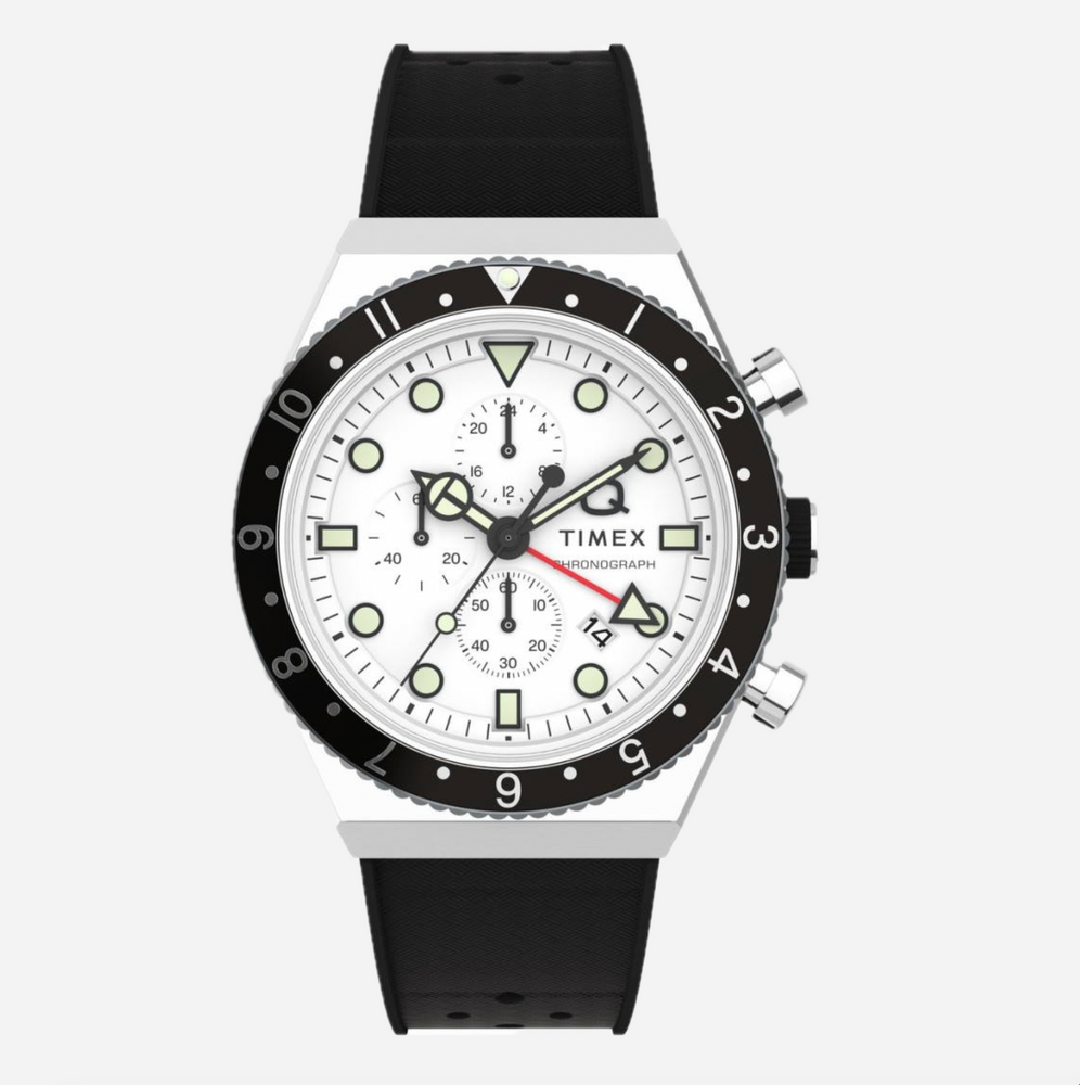 TIMEX Q Timex 3-Zeitzonen-Chronograph