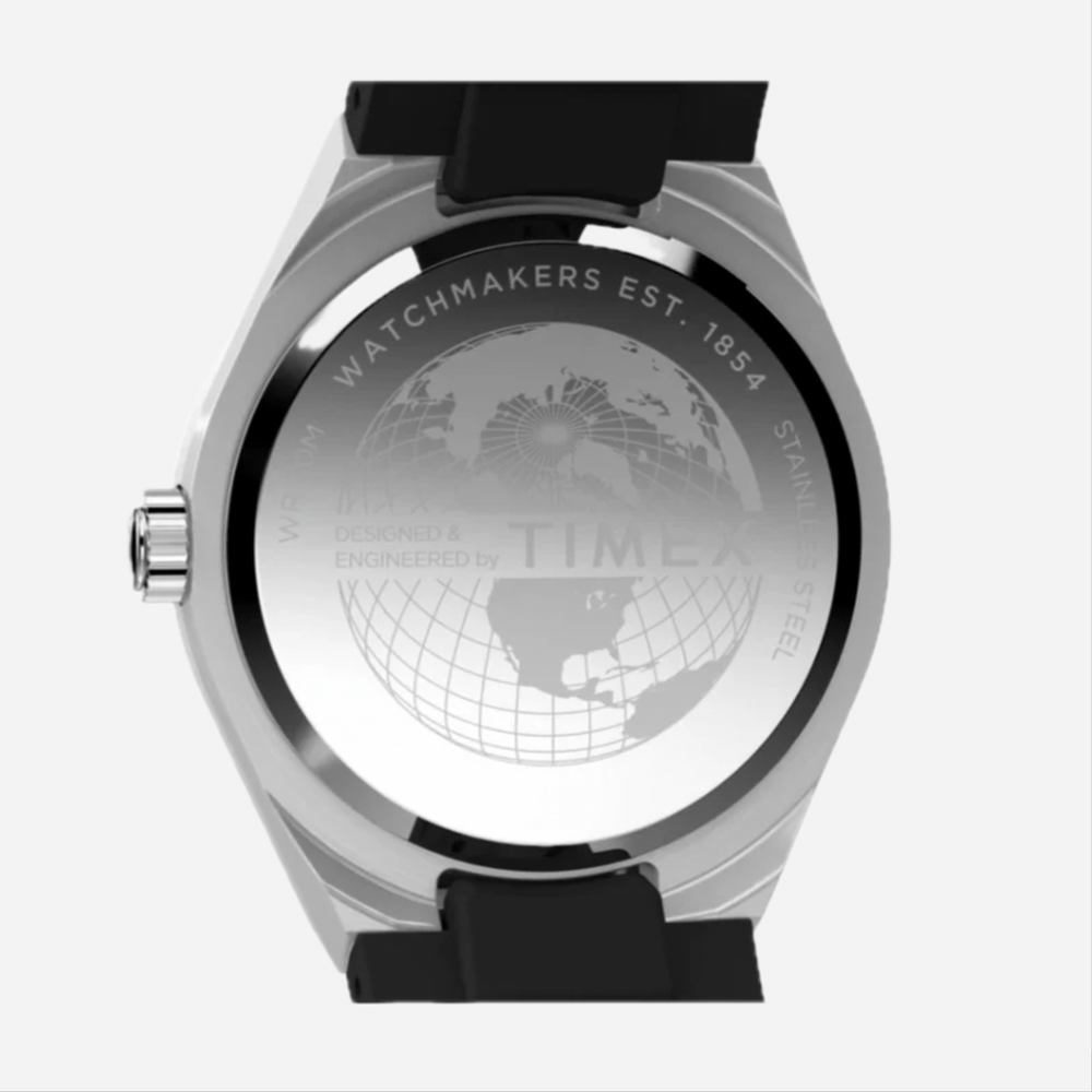 TIMEX Q Timex Continental GMT Kautschukarmband