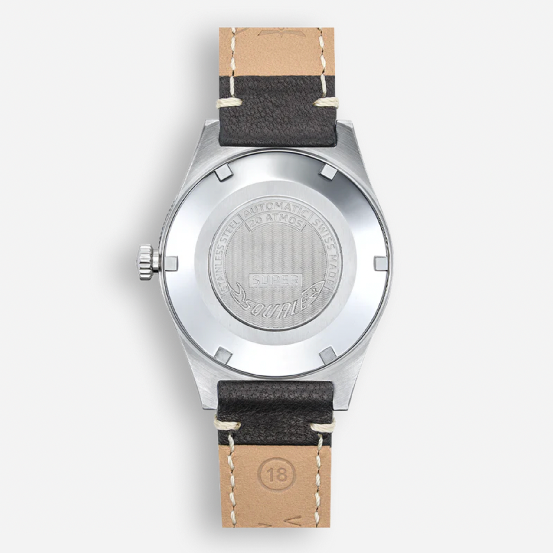 Super-Squale Sunray Schwarzes Leder