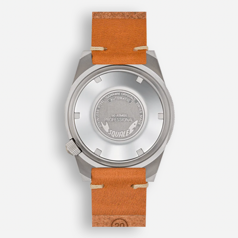 Squale 1521 Blau gestrahltes Leder