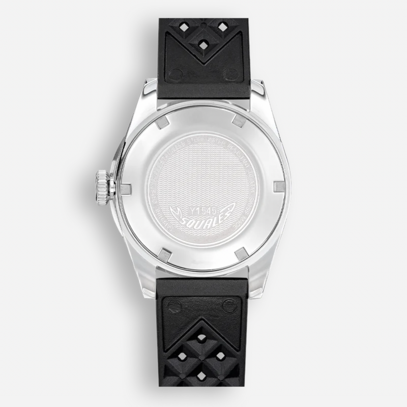 Squale 1545 Schwarzer Gummi
