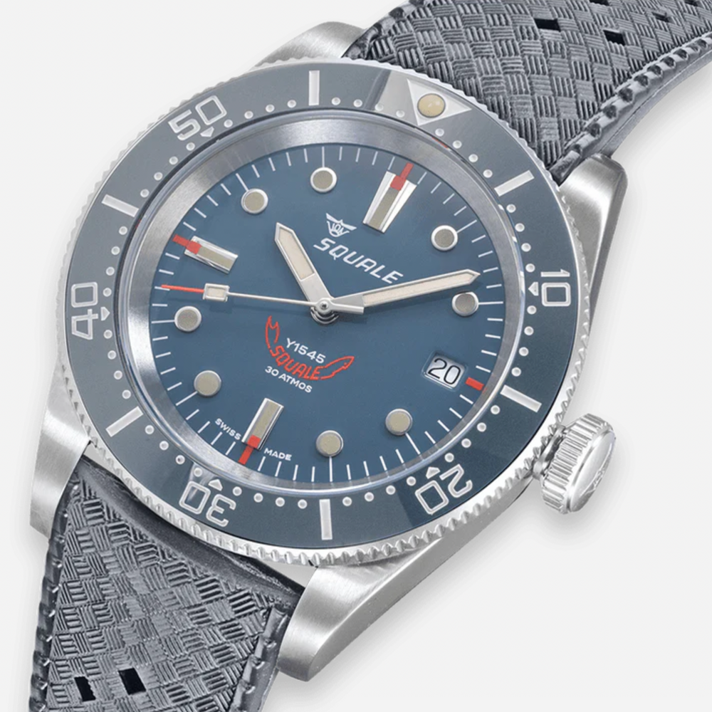 Squale 1545 Grauer Gummi