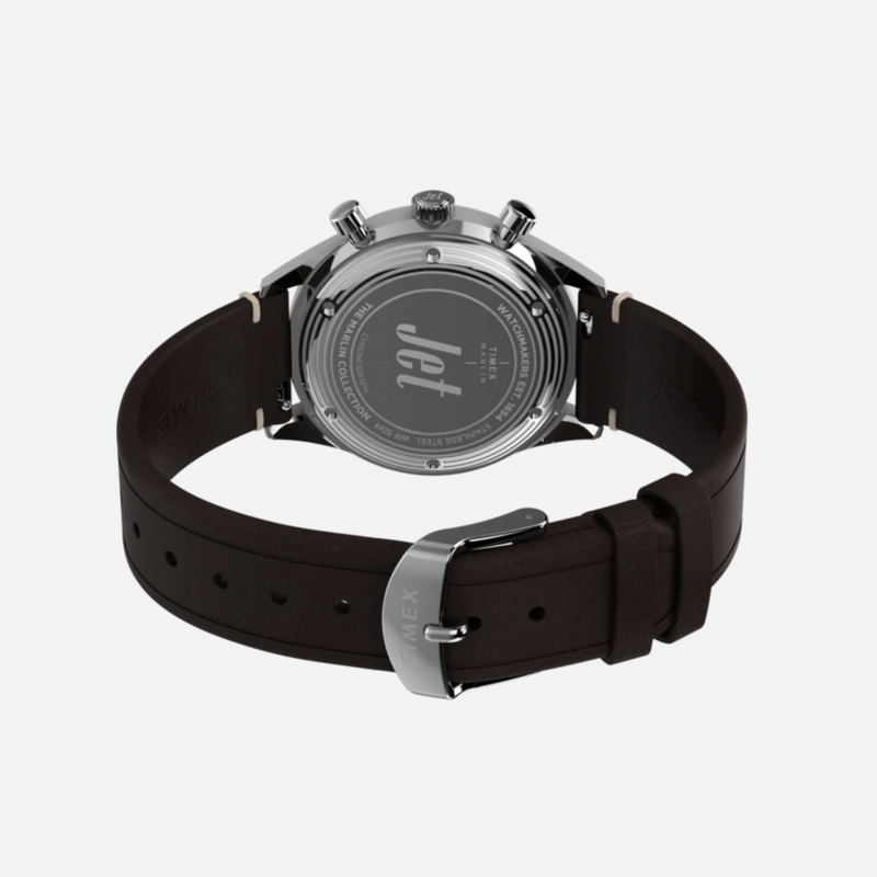 Timex Marlin Jet Quarz-Chronograph mit Lederarmband